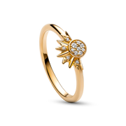 Celestial Sparkling Sun Ring