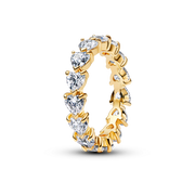 Band of Clear Hearts Ring