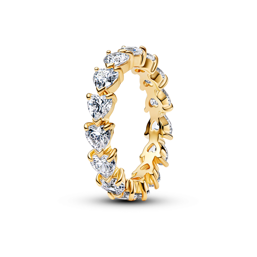 Band of Clear Hearts Ring
