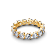 Band of Clear Hearts Ring