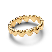 Row of Hearts Ring