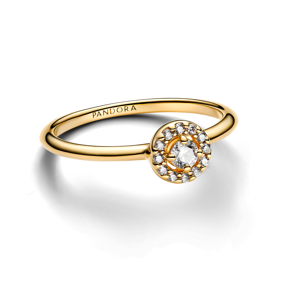Round Pave Halo Ring