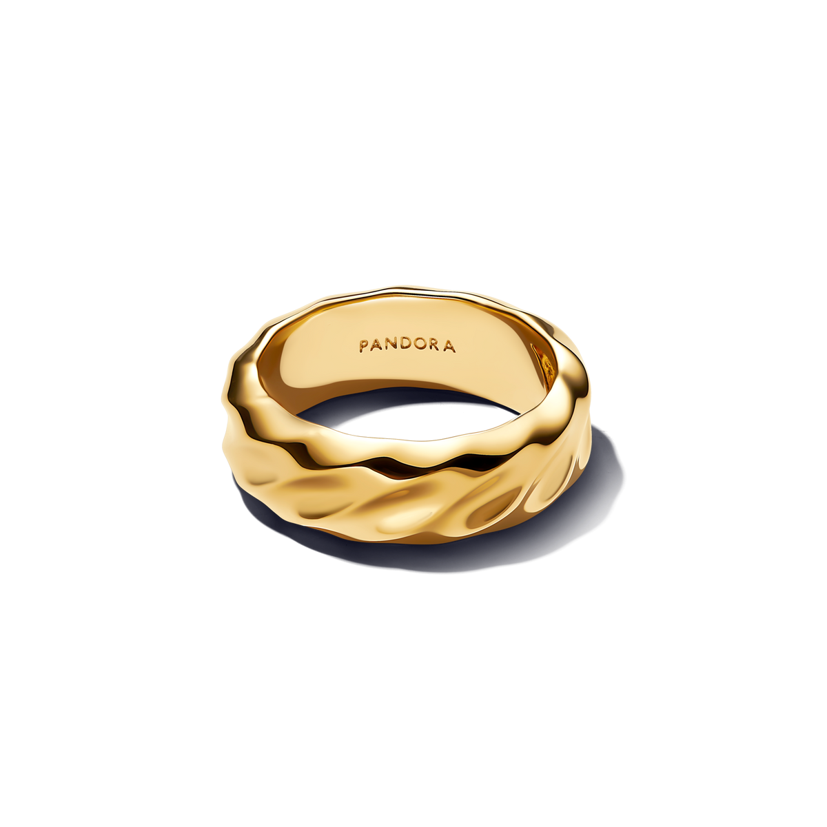Rippled Wide Band Ring