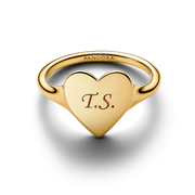 Engravable Heart Ring