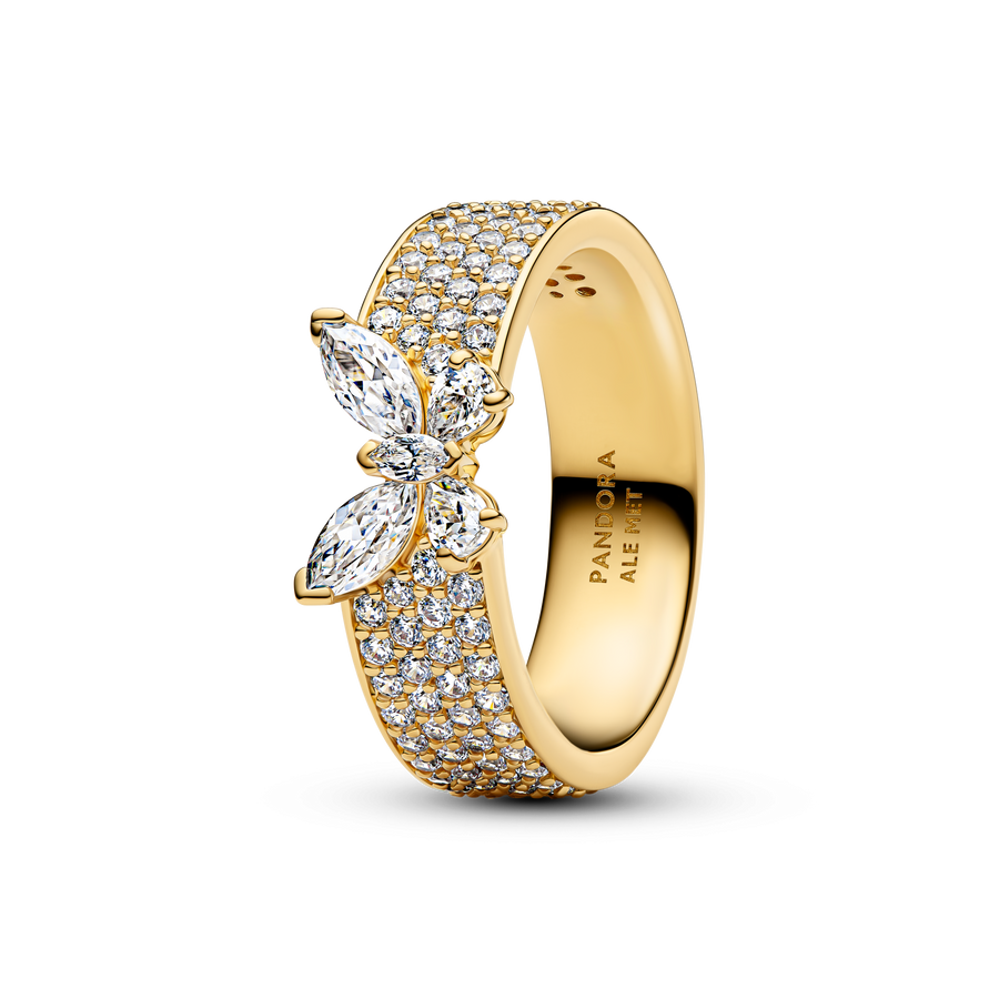 Sparkling Butterfly Bold Ring