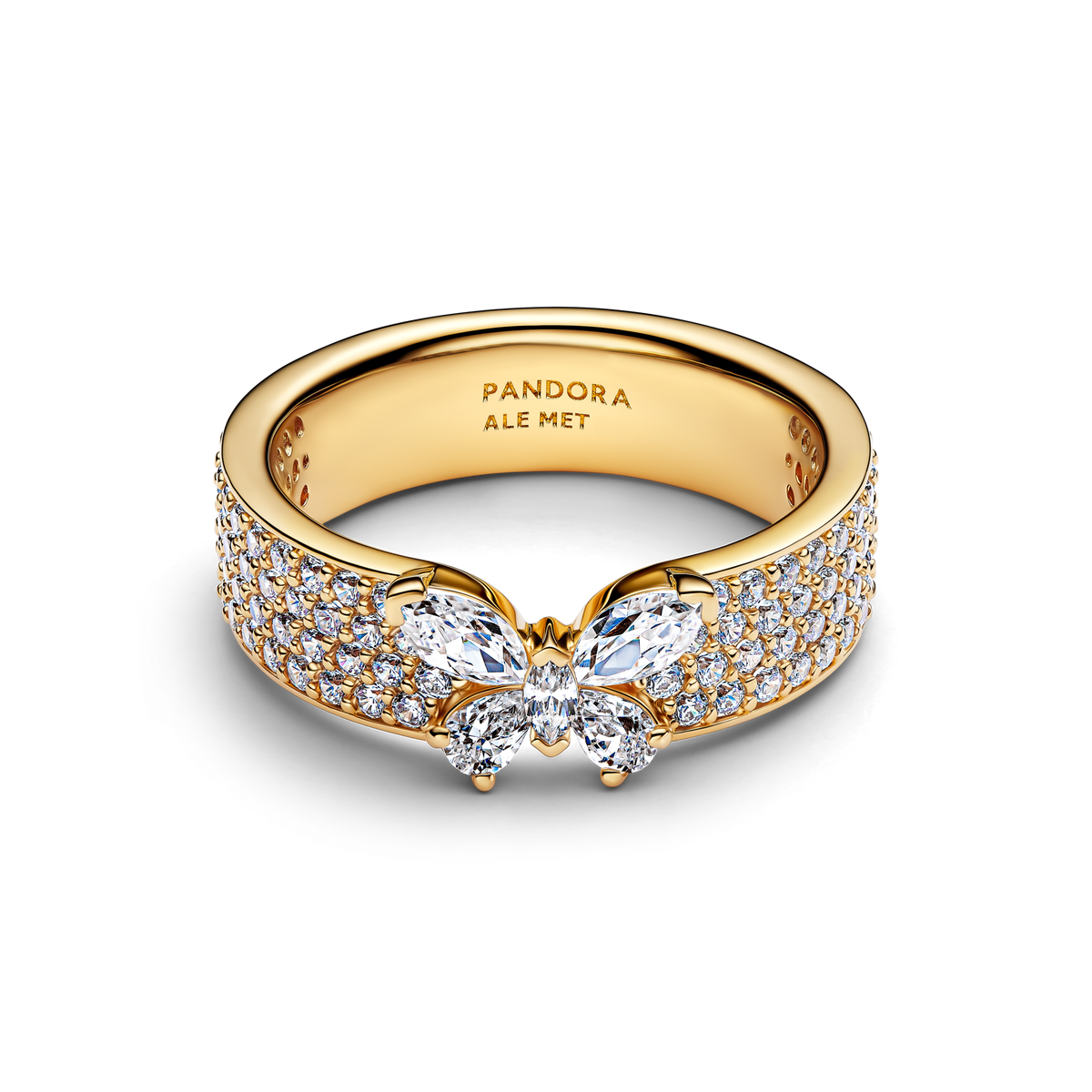 Sparkling Butterfly Bold Ring