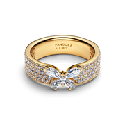 Sparkling Butterfly Bold Ring