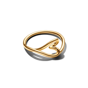 Organically Shaped Heart Small Ring