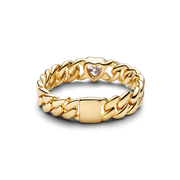Heart Cuban Chain Ring