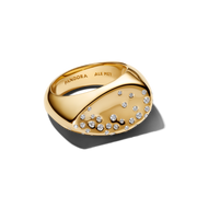 Stone-Set Oval Domed Signet Ring