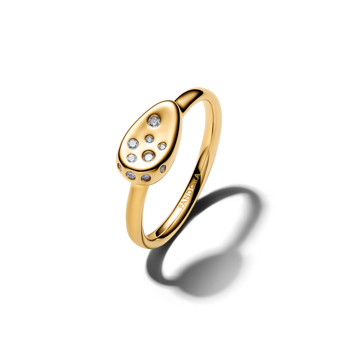 Small Stone-Set Oval Signet Ring
