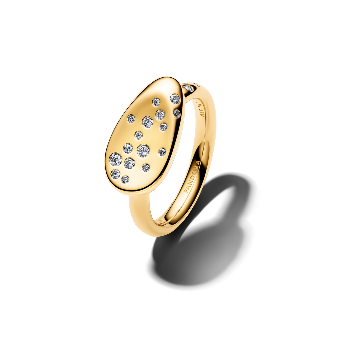 Medium Stone-Set Oval Signet Ring