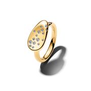 Medium Stone-Set Oval Signet Ring