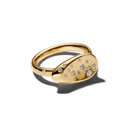 Medium Stone-Set Oval Signet Ring