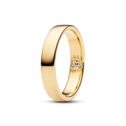 Two Tone Engraving Ring Set