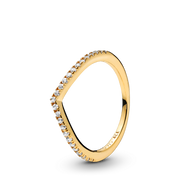 Sparkling Wishbone Ring