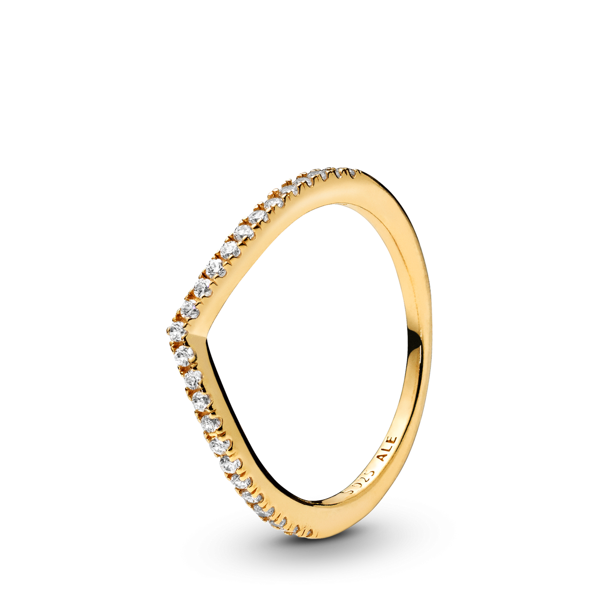 Sparkling Wishbone Ring