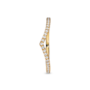 Sparkling Wishbone Ring
