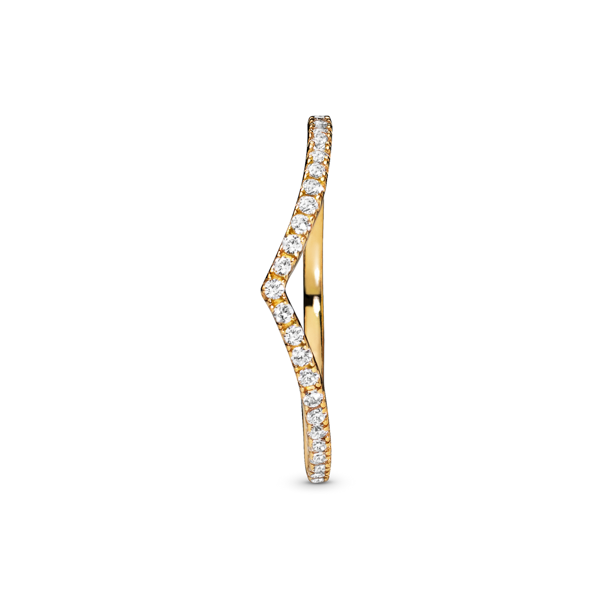Sparkling Wishbone Ring