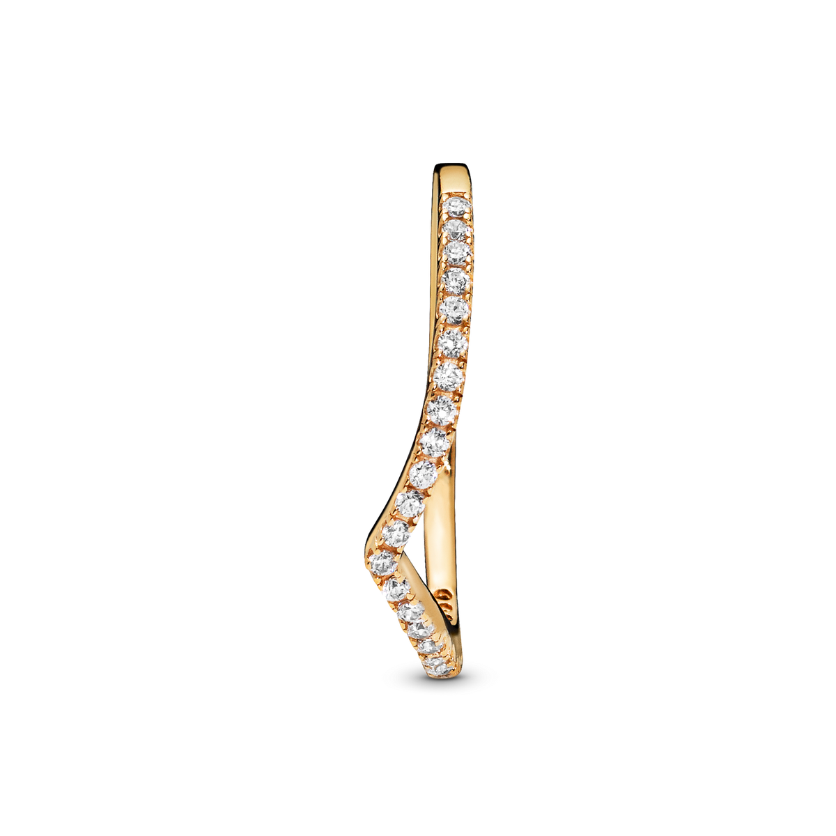 Sparkling Wishbone Ring