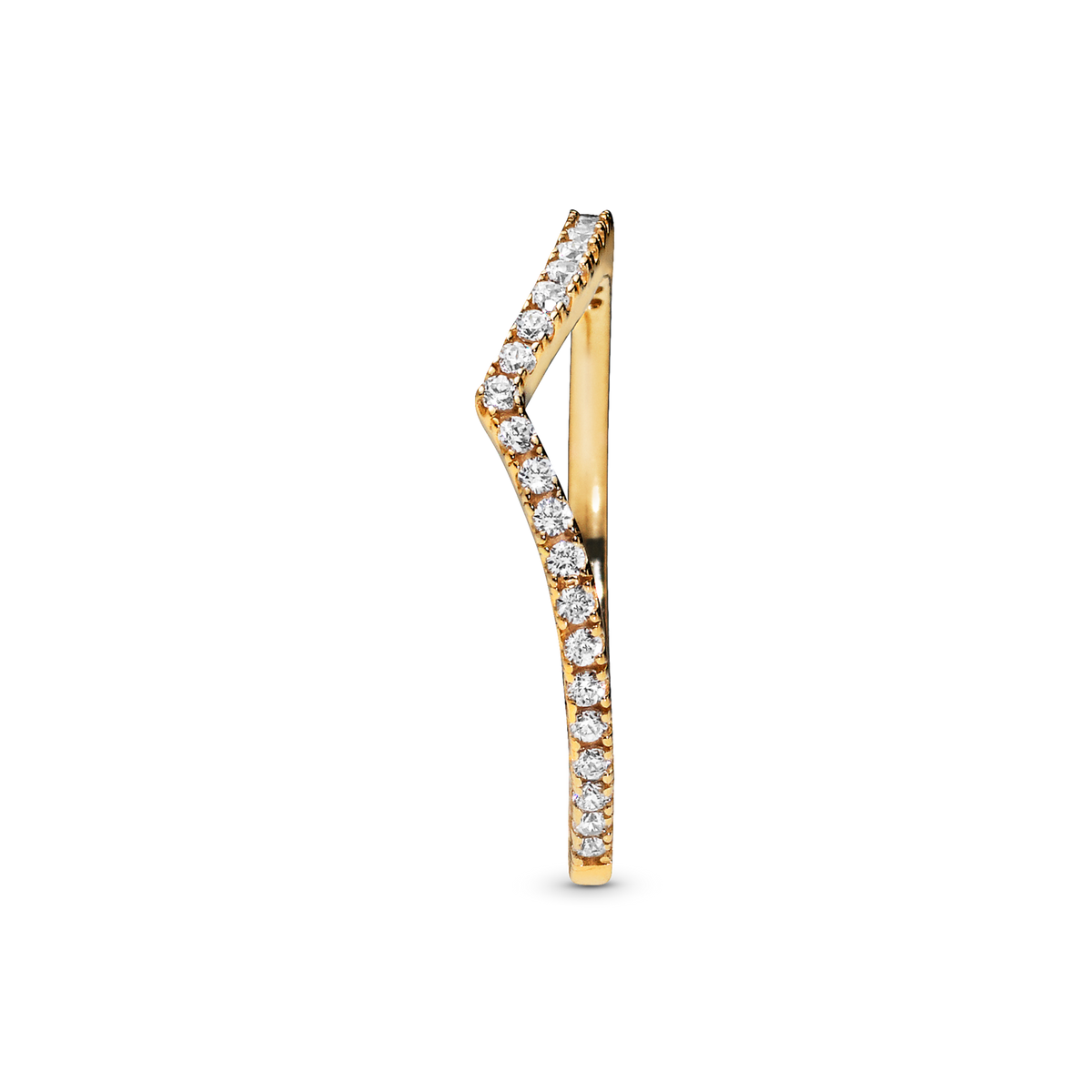 Sparkling Wishbone Ring
