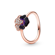 FINAL SALE - Deep Purple Pansy Flower Ring