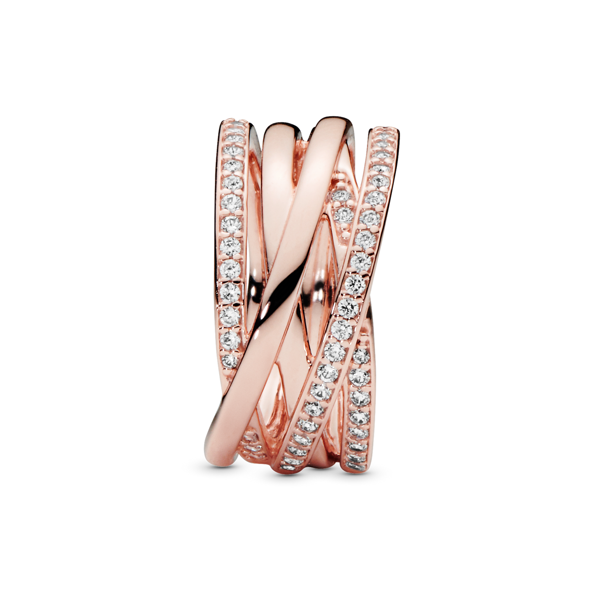 Sparkling & Polished Lines Ring