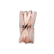 Sparkling & Polished Lines Ring