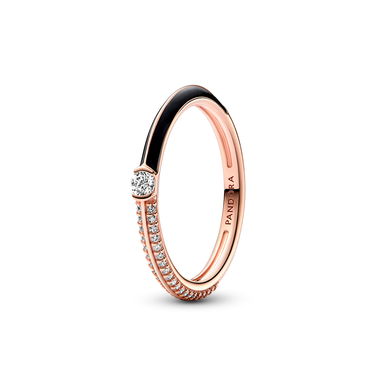 FINAL SALE - Pandora ME Pavé & Black Dual Ring