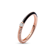 FINAL SALE - Pandora ME Pavé & Black Dual Ring