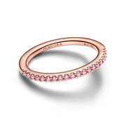 Sparkling Pink Band Ring
