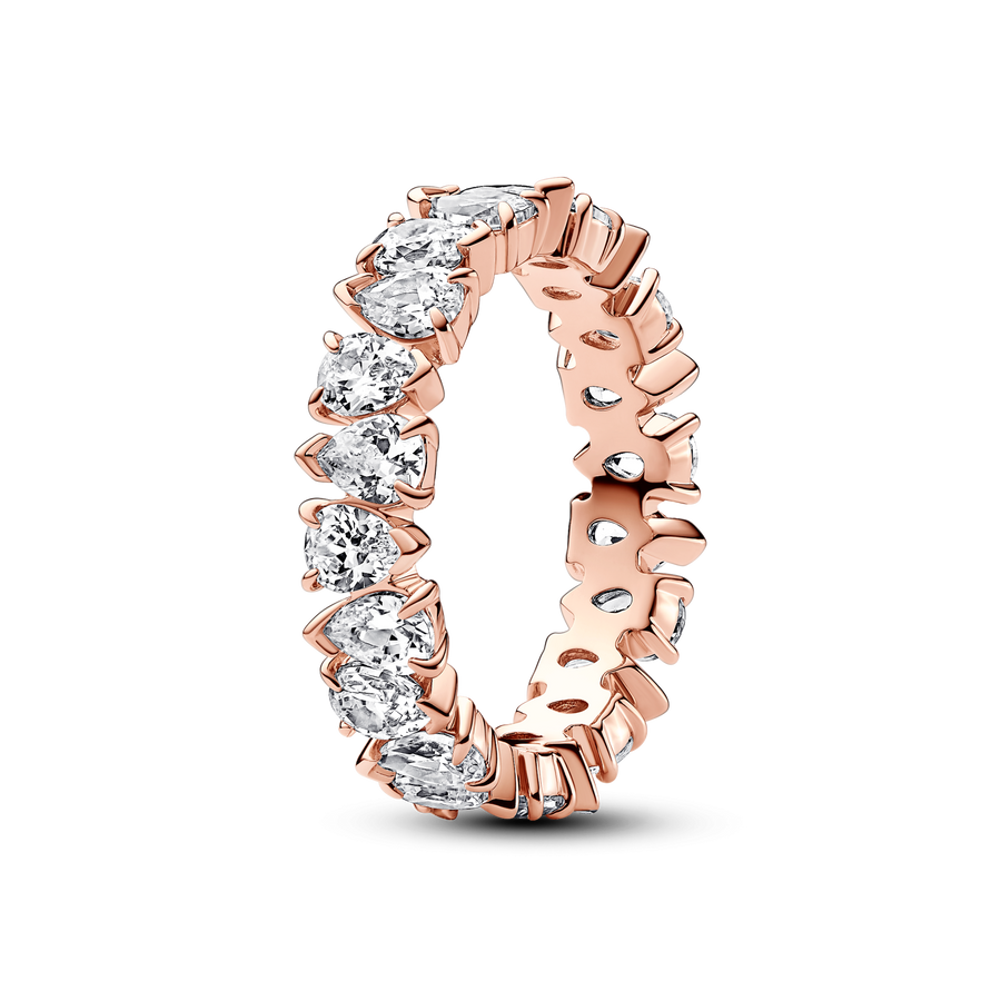Alternating Sparkling Band Ring