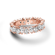 Alternating Sparkling Band Ring
