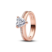 Double Band Heart Ring