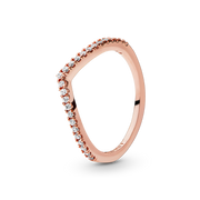 Sparkling Wishbone Ring