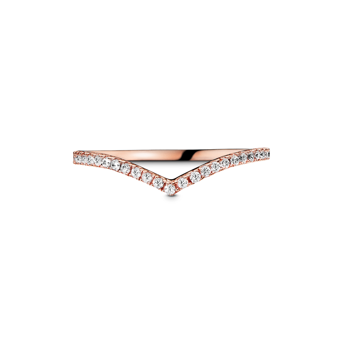 Sparkling Wishbone Ring