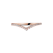 Sparkling Wishbone Ring