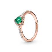 Sparkling Elevated Heart Ring
