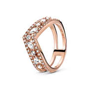 FINAL SALE - Sparkling Marquise Double Wishbone Ring