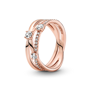 FINAL SALE - Sparkling Triple Band Ring