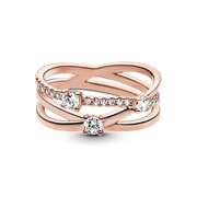 FINAL SALE - Sparkling Triple Band Ring