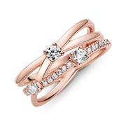 FINAL SALE - Sparkling Triple Band Ring