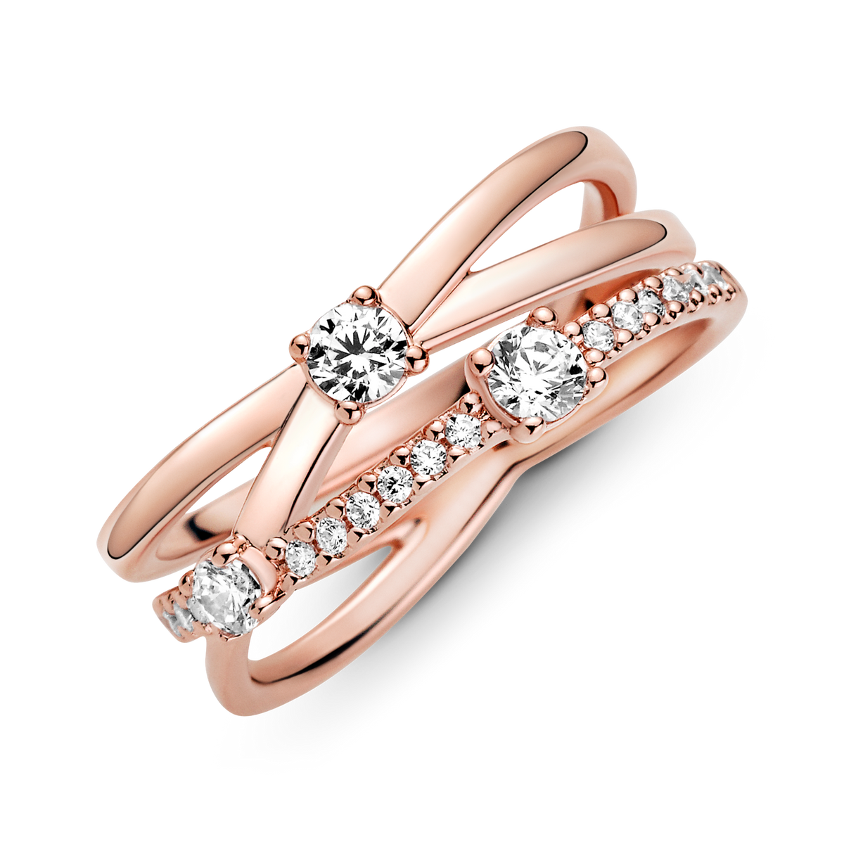 FINAL SALE - Sparkling Triple Band Ring
