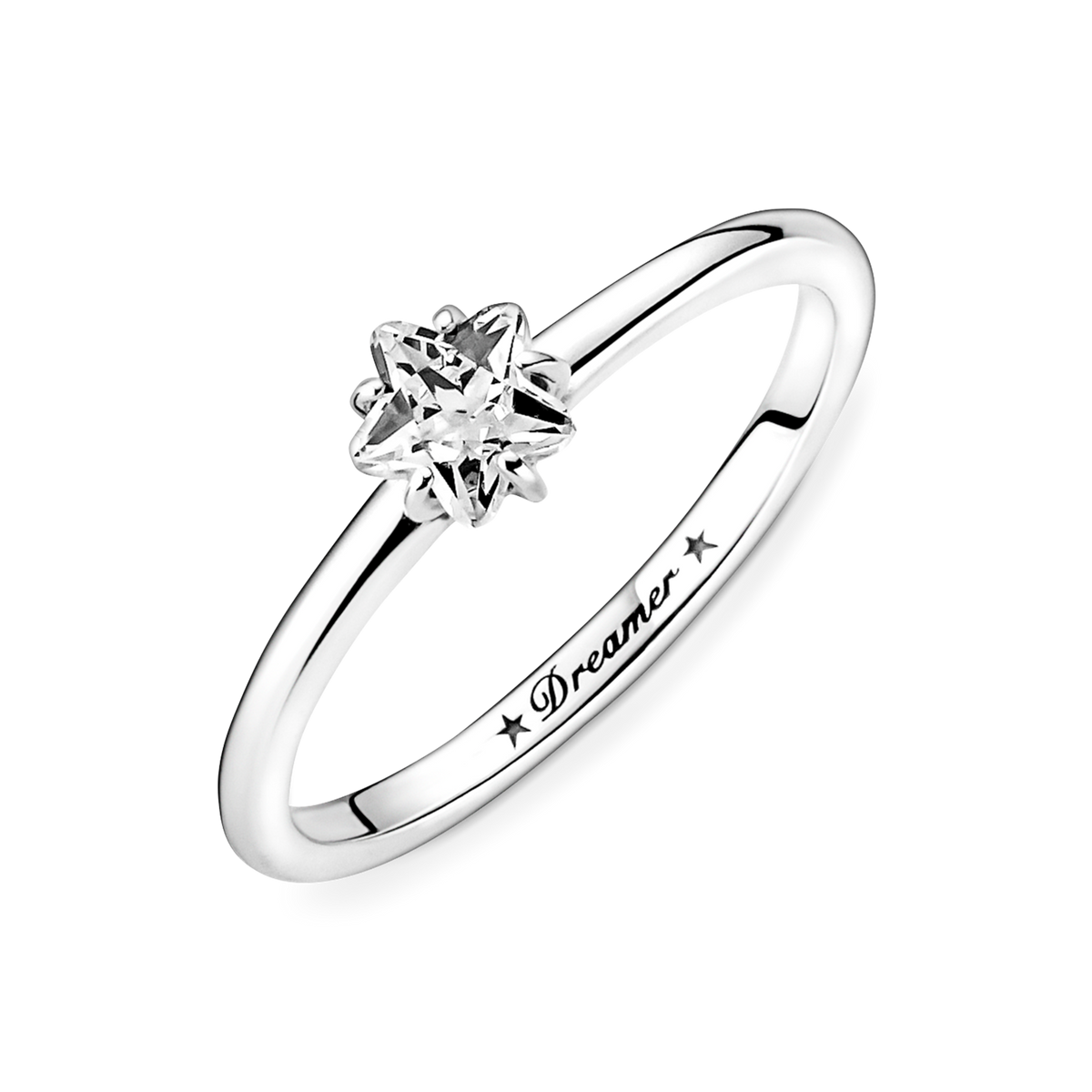 Celestial Sparkling Star Solitaire Ring