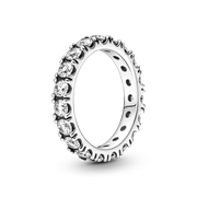 Sparkling Row Eternity Ring Set
