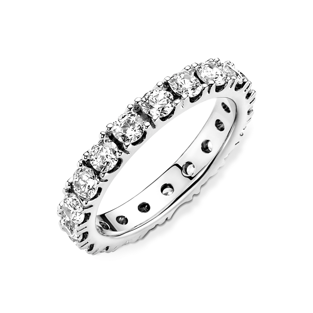 Sparkling Row Eternity Ring
