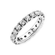 Sparkling Row Eternity Ring