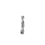 Sparkling Twisted Lines Ring