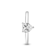 Sparkling Heart Solitaire Ring