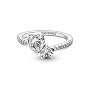 Double Heart Sparkling Ring